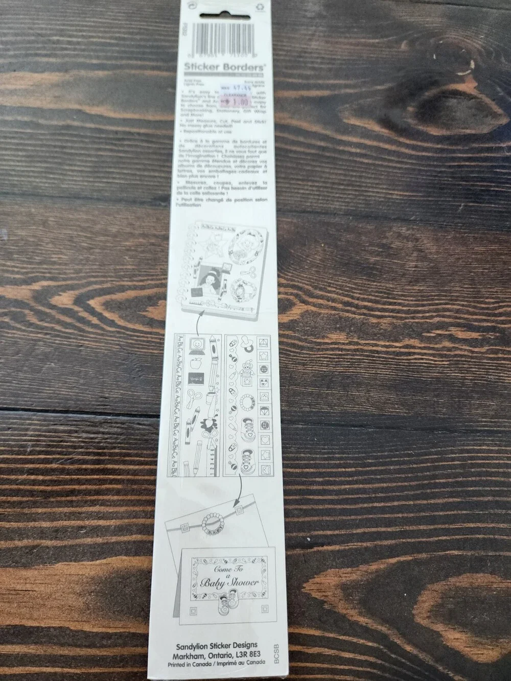 Sandylion Sticker Borders FILM STRIP Camera Film Vacation 2 Sheets Sealed #21